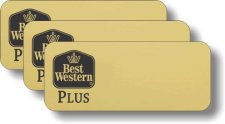 (image for) Best Western Plus Black Logo Gold Badge Pack of 25