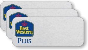 (image for) Best Western Plus Logo Silver Badge Pack of 25