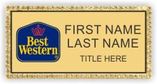 (image for) Best Western Gold Bling Badge