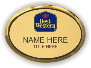 (image for) Best Western Gold Oval Executive Framed Badge