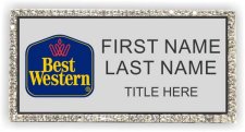 (image for) Best Western Silver Bling Badge