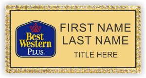 (image for) Best Western Plus Gold Bling Badge (Logo B)