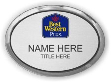 (image for) Best Western Plus Silver Oval Executive Framed Badge (Logo B)