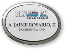 (image for) Beyond 2K Solutions Silver Oval Badge
