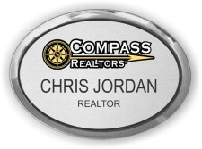 (image for) Compass Realtors Silver Executive Oval Badge