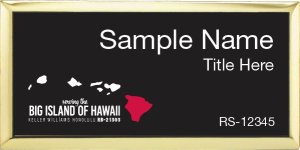 (image for) Keller Williams Big Island of Hawaii Executive Gold Badge with Black Insert