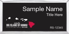 (image for) Keller Williams Big Island of Hawaii Executive Silver Badge with Black Insert