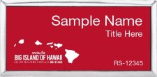 (image for) Keller Williams Big Island of Hawaii Executive Silver Badge with Red Insert