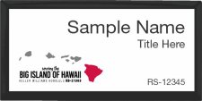 (image for) Keller Williams Big Island of Hawaii Executive Black Badge with White Insert