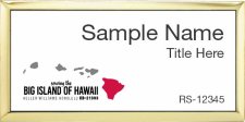 (image for) Keller Williams Big Island of Hawaii Executive Gold Badge with White Insert