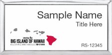 (image for) Keller Williams Big Island of Hawaii Executive Silver Badge with White Insert