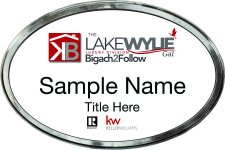 (image for) Keller Williams - Bigach2Follow - Oval Polished Frame Prestige Badge