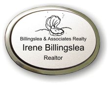(image for) Billingslea and Associates Realty Executive Oval Silver Badge