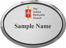 (image for) Oklahoma United Methodist Bishop Oval Executive Silver badge