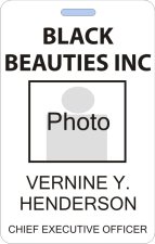 (image for) Black Beauties Photo ID Badge