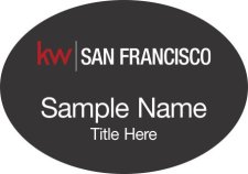 (image for) Keller Williams San Francisco Black Oval Badge