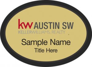 (image for) Keller Williams Austin SW Black Oval Executive Gold Badge