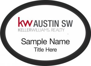 (image for) Keller Williams Austin SW Black Oval Executive White Badge