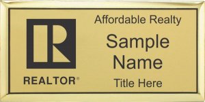 (image for) Realtor Black Logo Logo Executive Gold Badge