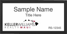 (image for) Keller Williams Maui Executive Black Badge with White Insert