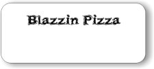 (image for) Blazzin Pizza White Badge