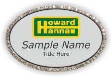 (image for) Howard Hanna Oval Bling Silver badge