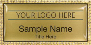 (image for) Custom Logo Gold Bling Badge