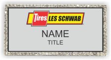 (image for) Les Schwab Tire Center Silver Bling Badge