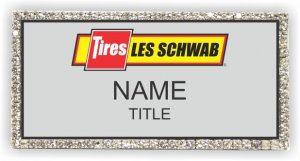 (image for) Les Schwab Tire Center Silver Bling Badge