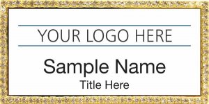 (image for) Custom Logo Gold Bling Badge