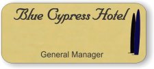 (image for) Blue Cypress Hotel Gold Logo With Title Executive Badge