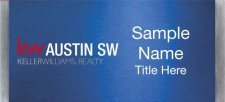 (image for) Keller Williams Austin SW Large Silver Meridian Blue Badge