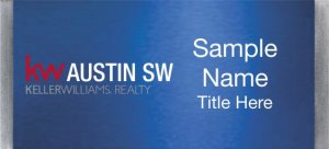 (image for) Keller Williams Austin SW Large Silver Meridian Blue Badge