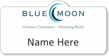 (image for) Blue Moon Industries Oval White Badge
