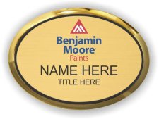 (image for) Benjamin Moore Paints Oval Executive Gold Badge