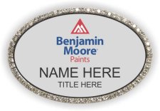 (image for) Benjamin Moore Paints Oval Silver Bling Badge
