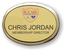(image for) Bocaire Country Club Gold Executive Oval Badge
