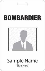 (image for) Bombardier Photo ID Vertical Badge