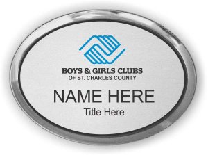 (image for) Boys & Girls Club of St. Charles County Oval Executive Silver badge