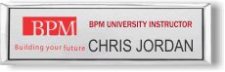 (image for) BPM Small Executive Silver Badge