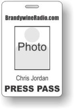 (image for) BrandywineRadio.com Press Pass Photo ID Badge