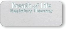 (image for) Breath of Life Home Oxygen Respiratory Pharmacy Silver Logo Only Badge