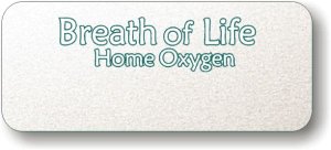 (image for) Breath of Life Home Oxygen Silver Logo Only Badge