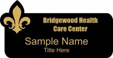 (image for) Bridgewood Health Care Shaped Black badge