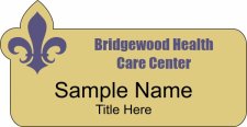 (image for) Bridgewood Health Care Shaped Gold Badge