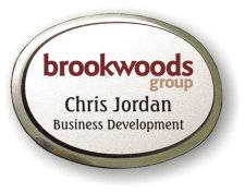 (image for) Brookwoods Group Executive Oval Silver Badge