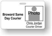 (image for) Broward Same Day Courier Photo ID Badge
