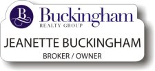 (image for) Buckingham Realty Group White Shaped Badge