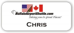 (image for) Buffalo Airport Shuttle White Badge