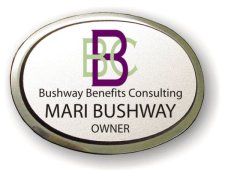 (image for) Bushway Benefits Consulting Executive Oval Silver Badge